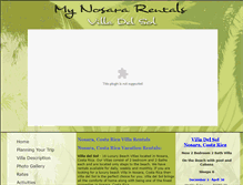 Tablet Screenshot of nosara-rental.com